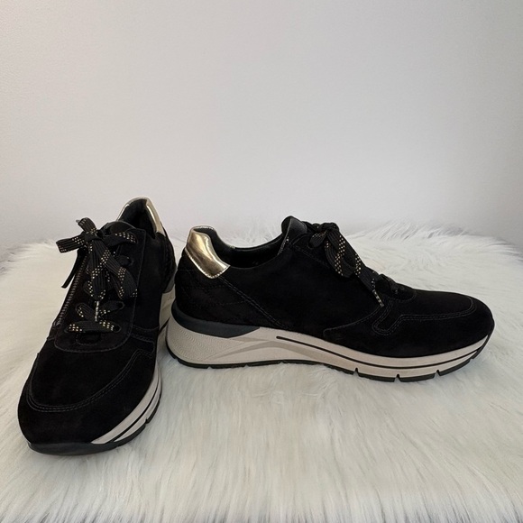 Gabor Women's Black and Gold Sneakers - Picture 11 of 15